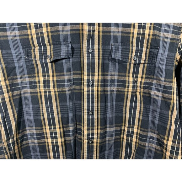 GH Bass & Co Plaid XL Button-up Long Sleeve Shirt Long Short Design Pockets - Picture 4 of 13